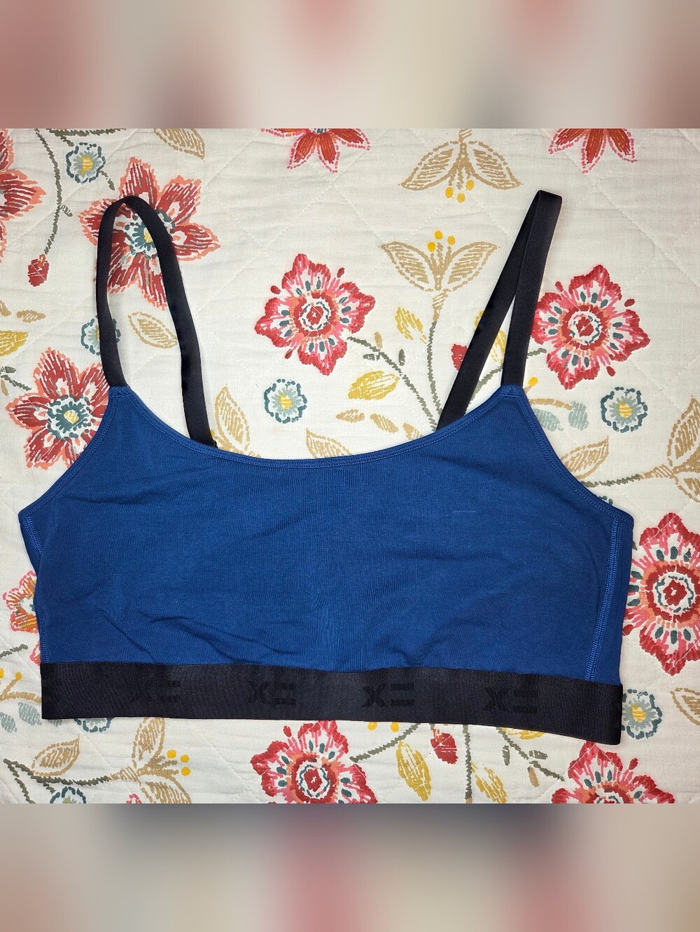 NEW TomboyX Navy Low Cut Soft Bra, Size 2X
